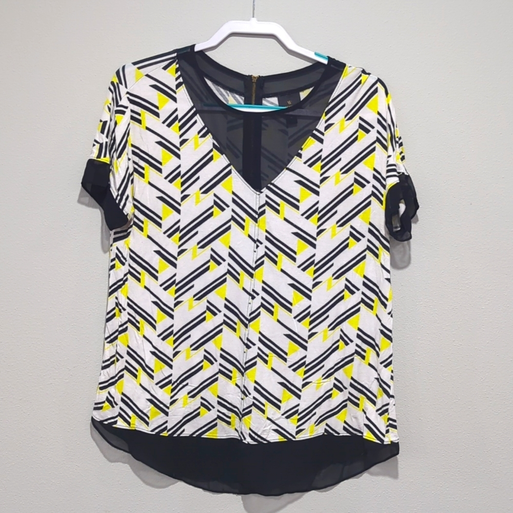 Worthington Chiffon Mix Top